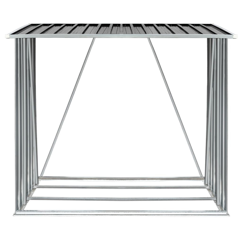 Brennholzlager Verzinkter Stahl 163 X 83 X 154 Cm