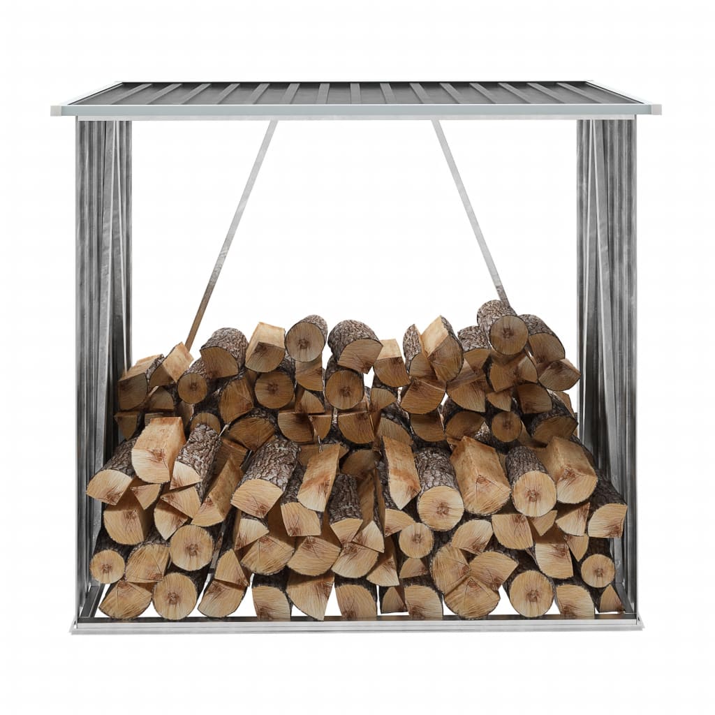 Brennholzlager Verzinkter Stahl 163 X 83 X 154 Cm