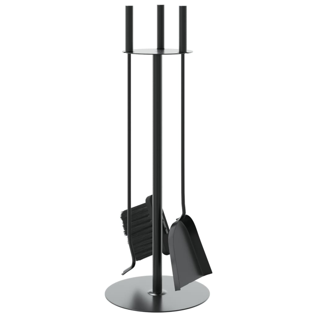 4-Tlg. Kaminwerkzeug-Set 22X59 Cm Stahl