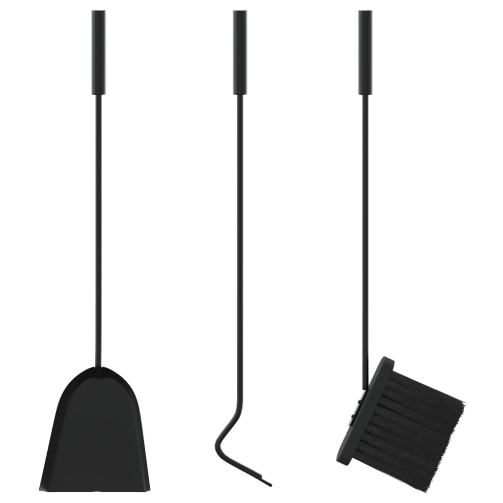 4-Tlg. Kaminwerkzeug-Set 22X59 Cm Stahl