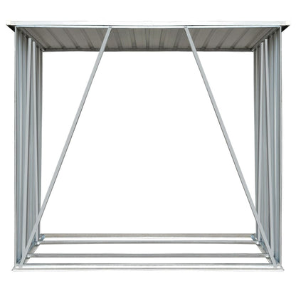 Brennholzlager Verzinkter Stahl 163 X 83 X 154 Cm