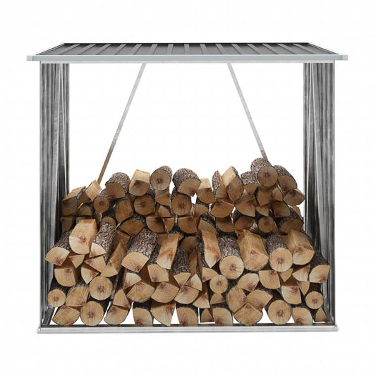 Brennholzlager Verzinkter Stahl 163 X 83 X 154 Cm