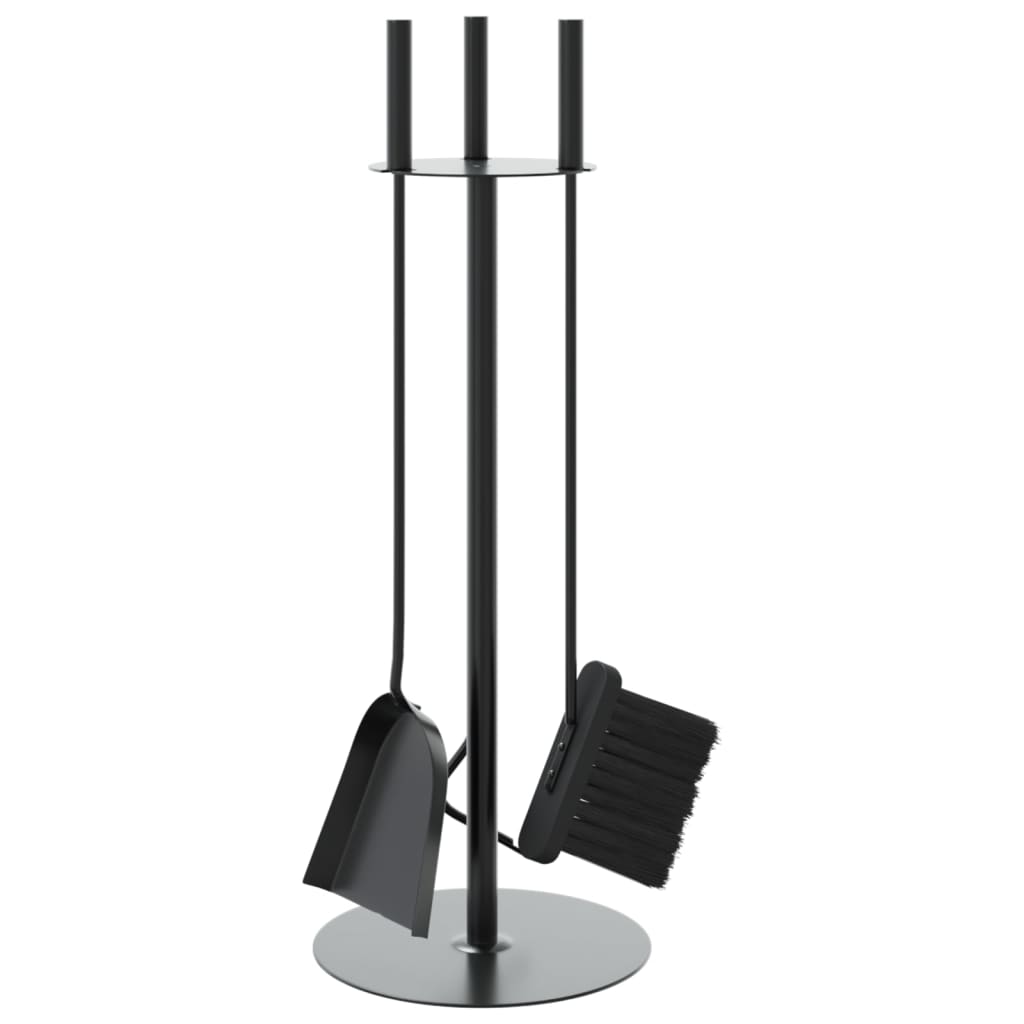 4-Tlg. Kaminwerkzeug-Set 22X59 Cm Stahl