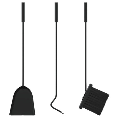 4-Tlg. Kaminwerkzeug-Set 22X59 Cm Stahl