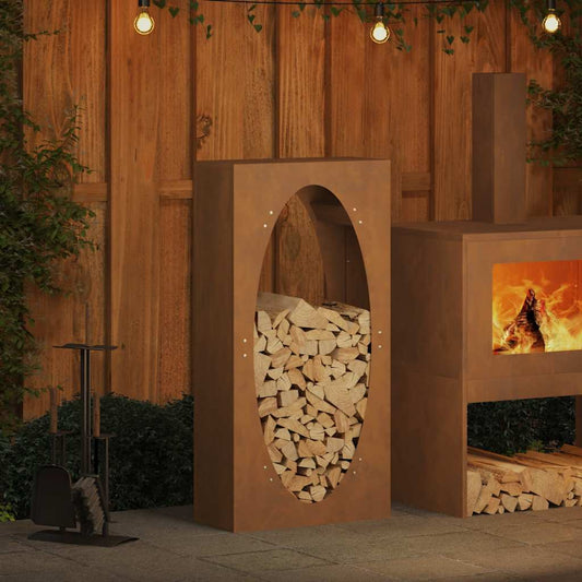 Brennholzregal 50X23X100 Cm Wetterfester Stahl