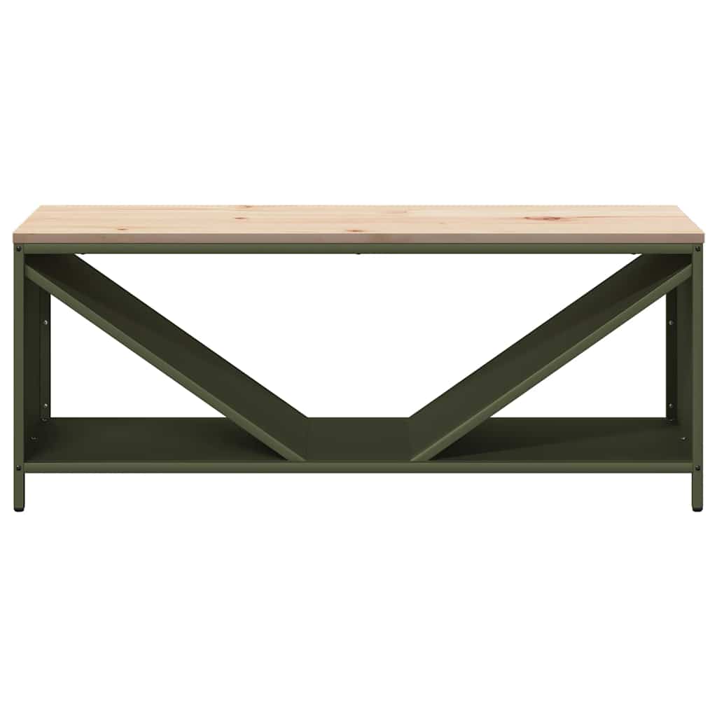 Brennholzregal Mit Holzplatte 100,5X35,5X40 Cm
